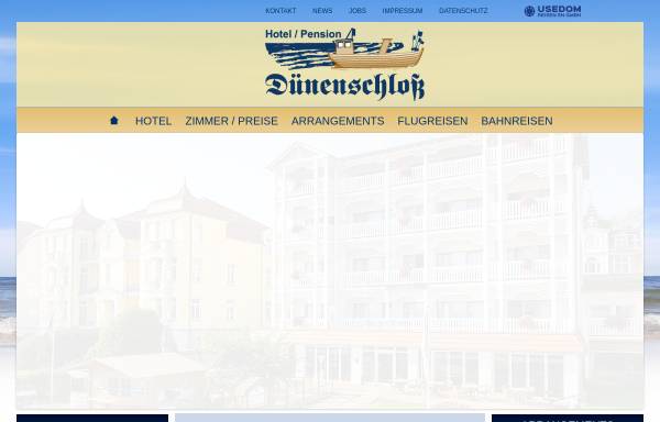 Vorschau von www.duenenschloss.de, Hotel Dünenschloss