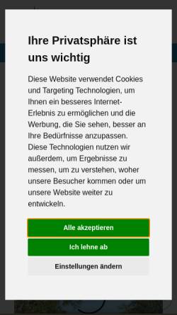 Vorschau der mobilen Webseite www.vineta-hotels.de, Vineta Hotels