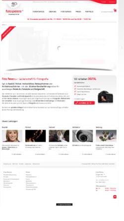Vorschau der mobilen Webseite www.foto-peters.de, Fotoatelier und Fachgeschäft Peters