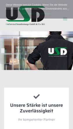 Vorschau der mobilen Webseite usd-greifswald.de, USD GmbH und Co. KG