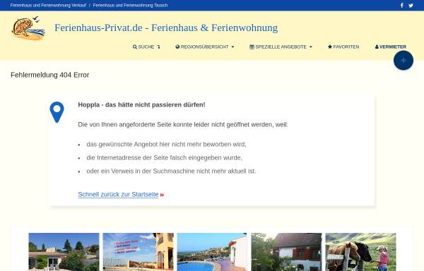 Vorschau von www.ferienhaus-privat.de, Ferienwohnung Packmohr