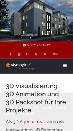 Vorschau der mobilen Webseite www.vismagine.de, vismagine