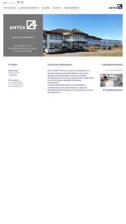 Vorschau der mobilen Webseite www.antex.de, Antex GmbH