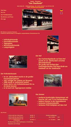 Vorschau der mobilen Webseite www.hotel-stadtwall.de, Hotel Am Stadtwall