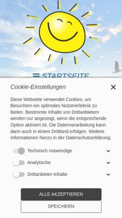 Vorschau der mobilen Webseite www.tor-zur-insel.de, Ferienwohnung Böhland