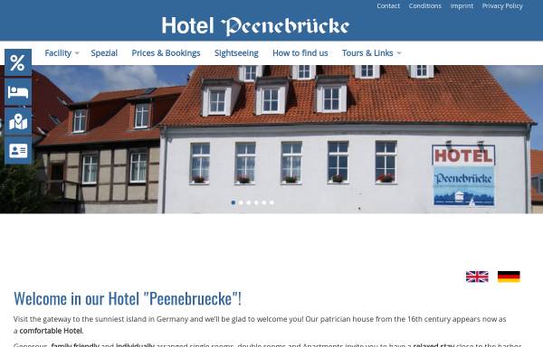 Vorschau von www.hotel-peenebruecke.de, Hotel Peenebrücke