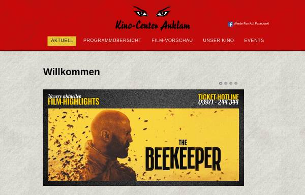 Vorschau von www.kino-anklam.de, Kino-Center