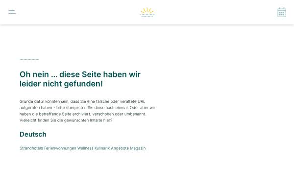 Vorschau von www.schoener-inseln.de, Zinnotel Hotels und Ferienwohnungen GmbH