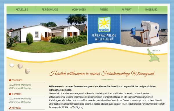 Vorschau von www.wiesengrund-usedom.de, Ferienhausanlage Wiesengrund Ewald Bluhm
