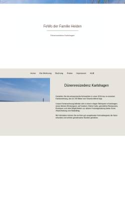 Vorschau der mobilen Webseite www.ostsee-meine-traumwohnung.de, Ferienwohnung Heiden