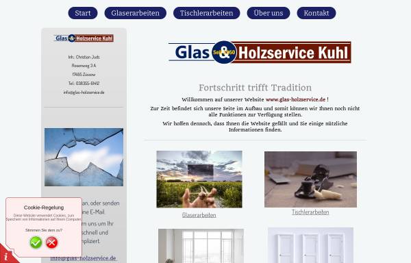 Vorschau von www.glas-holzservice.de, Glas- und Holzservice Kuhl
