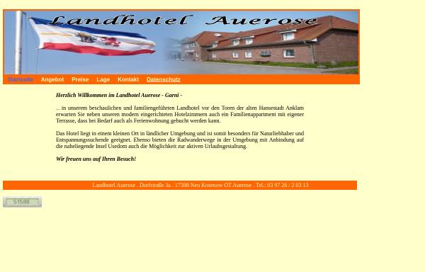 Vorschau von www.landhotel-auerose.de, Landhotel Auerose
