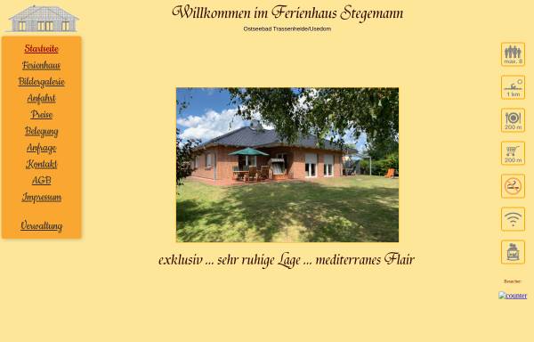 Vorschau von www.feriendomizil-stegemann.de, Ferienhaus Stegemann