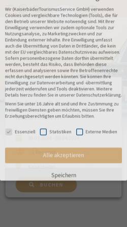 Vorschau der mobilen Webseite www.ahlbeck.de, Seeheilbad Ahlbeck