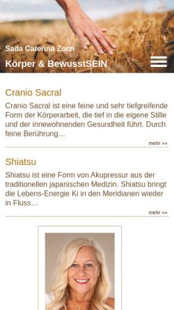 Vorschau der mobilen Webseite www.weitsicht.ch, Sada Caterina Zorzi