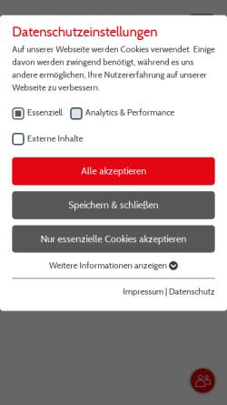 Vorschau der mobilen Webseite www.ziegler-nonwovens.de, J.H. Ziegler GmbH & Co. KG