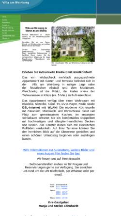 Vorschau der mobilen Webseite www.villa-am-weinberg.de, Villa am Weinberg