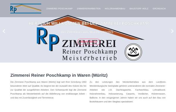 Vorschau von www.zimmerei-poschkamp.de, Zimmerei Reiner Poschkamp