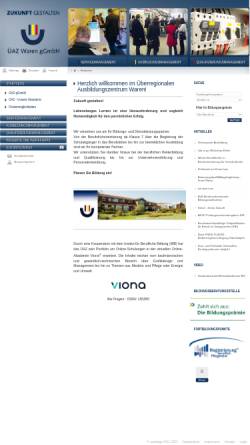 Vorschau der mobilen Webseite www.ueaz-waren.de, Überregionales Ausbildungszentrum Waren/Grevesmühlen e.V.