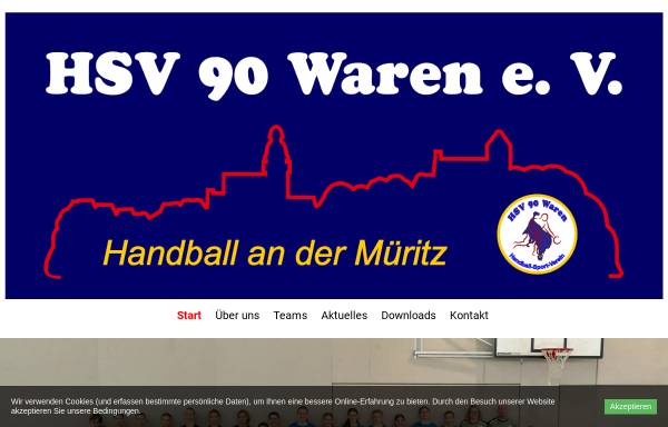 Vorschau von www.hsv90waren.de, HSV 90 Waren e.V.