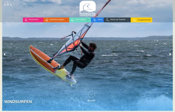 Vorschau von www.fun-mueritz.de, Surf- und Segelschule 