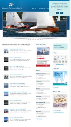 Vorschau der mobilen Webseite wsv-mueritz.de, Warener Seglerverein e.V.
