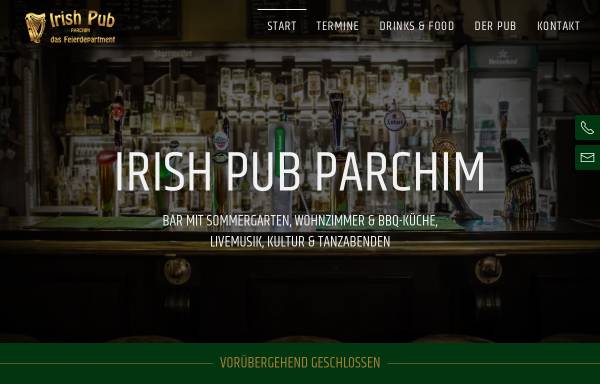 Vorschau von www.irishpub-parchim.de, Irish Pub Parchim