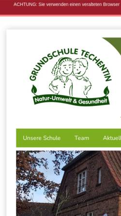 Vorschau der mobilen Webseite grundschule-techentin.de, Grundschule Techentin