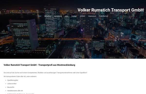 Volker Rumstich Transport GmbH, Spornitz