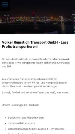 Volker Rumstich Transport GmbH, Spornitz
