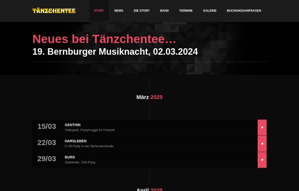 Vorschau von www.taenzchentee.de, Tänzchentee