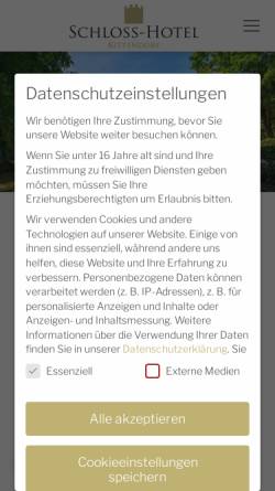 Vorschau der mobilen Webseite schloss-kittendorf.de, Schlosshotel Kittendorf