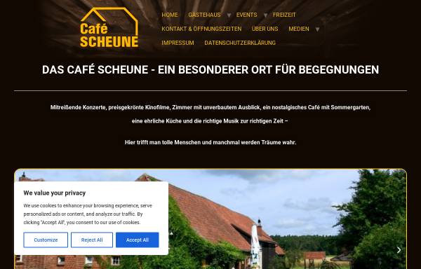 Vorschau von www.cafescheune.de, Café Scheune