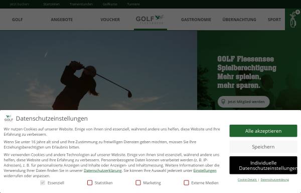 Vorschau von www.golfclub-fleesensee.de, Golf und Country Club Fleesensee