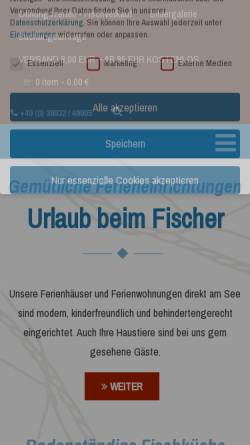 Vorschau der mobilen Webseite www.fischerei-alt-schwerin.de, Alt-Schwerin