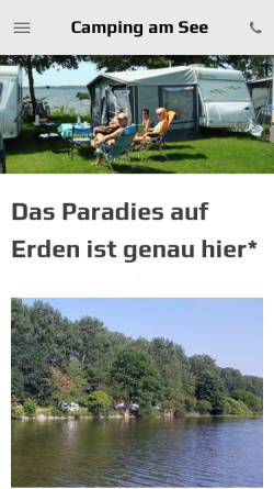 Vorschau der mobilen Webseite www.camping-alt-schwerin.de, Camping am See Alt Schwerin