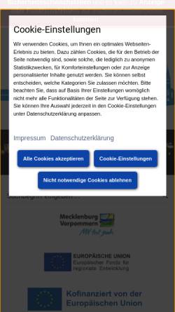 Vorschau der mobilen Webseite www.stadt-malchow.de, Inselstadt Malchow