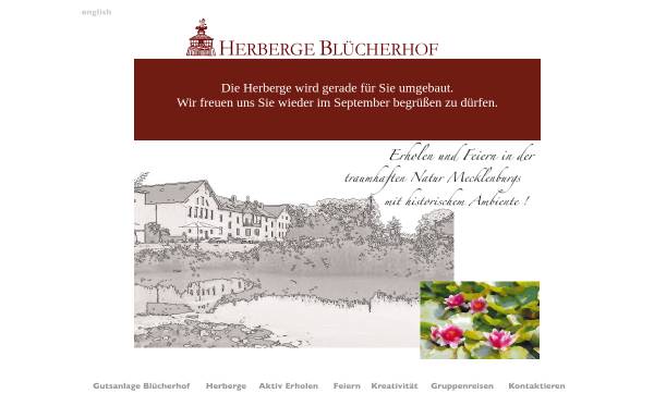 Vorschau von www.herberge-bluecherhof.de, Herberge Blücherhof