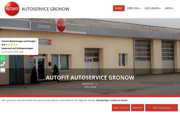 Vorschau von www.autoservice-gronow.de, Auto-Service Gronow