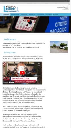 Vorschau der mobilen Webseite lechner-wismar.de, Wolfgang Lechner Schweißgeräteservice