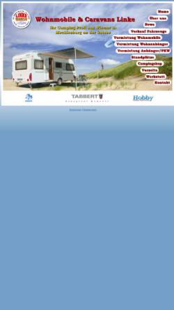 Vorschau der mobilen Webseite www.wohnmobile-caravans.de, Wohnmobile und Caravans U. Linke