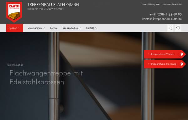 Vorschau von www.treppenbau-plath.de, Treppenbau Plath