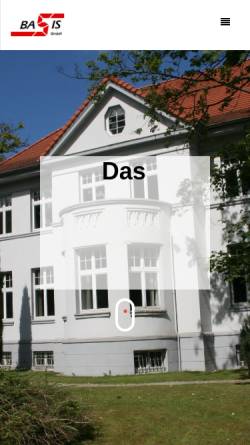 Vorschau der mobilen Webseite www.basis-wismar.de, BASIS GmbH Wismar