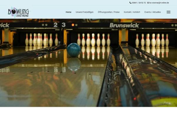 Vorschau von www.bowlingcenterwismar.de, Bowling Center Wismar