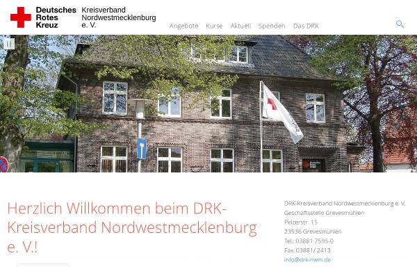 Vorschau von www.drk-wismar.de, DRK Kreisverband Wismar e.V.