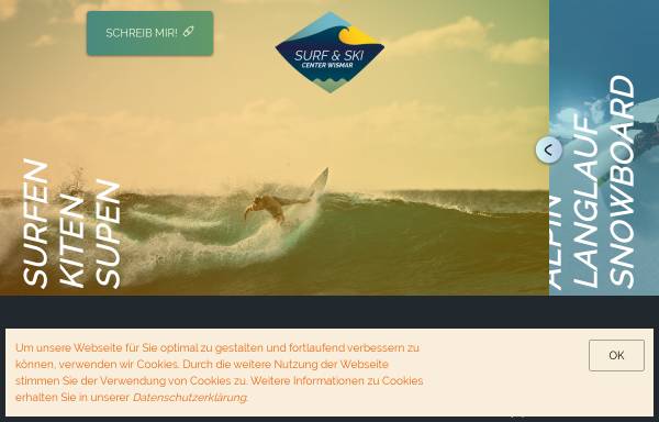 Vorschau von www.surfcenter-wismar.de, Surfcenter Wismar (nur mit IE !!)