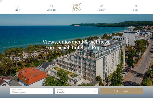 Vorschau von www.rugard-strandhotel.de, Rugard Strandhotel