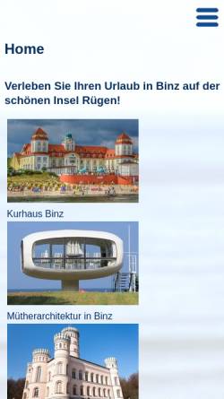Vorschau der mobilen Webseite www.kasch-ruegen.de, Familie Kasch