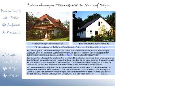 Vorschau von www.ferienwohnung-binz-ruegen.de, Ferienhaus Familie Bernstein