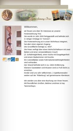 Vorschau der mobilen Webseite www.fewo-trixi.de, Ferienwohnung Trixi